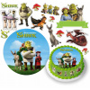 DIGITÁLNA TLAČ Opłatek na tort SHREK FIONA OSLÍK POSTAVY + TEXT ZADARMO 3