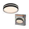 Stropné svietidlo LED Plafond s povrchovou montážou 16W 1000lm 3000K Warm Round Black Orbis Osram