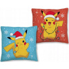Halantex vankúš Pokémon Pikachu X-mass oboustranný 40x40