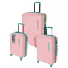 Xqmax Kufor cestovná sada 3 ks EXPLORER ružová