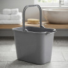 Plastové obdĺžnikové vedro na mop ALTOM DESIGN 12 l sivé