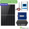 Ostrovný solárny systém 410Wp 200Ah 12V s 30A MPPT regulátorom a 1000W meničom na 230V