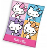 Deka Carbotex 130 x 170 cm viacfarebná Hello Kitty detská