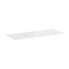 Hansgrohe Xelu Q - Doska pod umývadlo 136x55 cm, výrez vľavo, lesklá biela 54116050