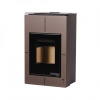 Teplovodní krbová kamna s výměníkem HS Flamingo SAPORO 11/5 kW hnědá
