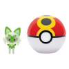Jazwares Pokémon Clip'n'Go Poké Balls Sprigatito & Repeat Ball