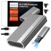 Externý box pre SSD M.2 NVMe PCIe USB-C 4.0 puzdro na disk M.2 Thunderbolt 4 40 GB