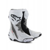 Boty SUPERTECH R VENTED, ALPINESTARS (bílá/světle šedá/černá, perforovaná obšívka) 2025 43
