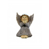 Anjel: podopierajúci si hlavu - hnedý, 10 cm - MC2109-B