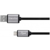 kruger & matz km1235 základný usb/micro usb kábel 1m čierny