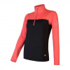 Mikina Sensor Coolmax Thermo Zip - Dámska Black / Coral L