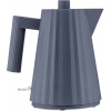 Alessi Rýchlovarná kanvica Alessi Plissé - pČervenái vysychaniu - sivá - Michele de Lucchi - 1 liter - MDL06/1 G