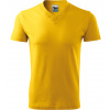 Malfini Heavy V-neck 160 Unisex tričko 102 žltá XXL