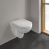 VILLEROY & BOCH O.novo Compact Combi-Pack, závesné WC s DirectFlush + WC sedátko s poklopom, s QuickRelease a Softclosing, biela alpská, 5688HR01