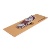 BoarderKING Indoorboard Curved, balančná doska, podložka, valec, drevo/korok (FIA2-CurvedFloral)