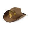 RAPPA - Detský klobúk hnedý šerif