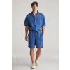 ŠORTKY GANT REL LINEN RESORT SHORTS RICH BLUE