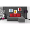 Signal Rozkladacia rohová sedačka VALERIE Sivá Červená