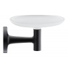 Duravit Starck T - Mydlovnička s držiakom, čierna/mliečne sklo 0099334600