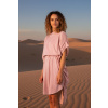 Ružové dizajnové šaty Summer Eagle - nanoSPACE by Lada