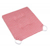 Bellatex Sedák hladký Ulla - 40x40 cm hladký na suchý zip Kostička červená
