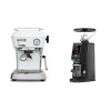 Ascaso Dream ONE, Cloud White + Eureka Atom W 65 Casa, black