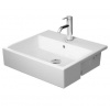 Duravit Vero Air - Umývadlo polozápustné, 55x47 cm, s prepadom, otvor na batériu, biela 0382550000