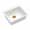 Kuchynská batéria - Quadron Morgan 110 Biały/zlatý žulový umývadlo (Kuchynská batéria - Quadron Morgan 110 Biały/zlatý žulový umývadlo)