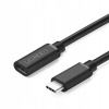 Ugreen 40574 USB typu C 3.1 samec - samica s niklovým pokovovaním, 0,5m, černý