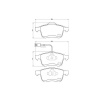 BREMBO Sada brzdových platničiek kotúčovej brzdy BREMBO P 23 130