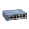 HIKVISION DS-3E1105P-EI, Smart managed switch 4x 100TX PoE + 1x 100TX uplink, 60W, Super PoE DS-3E1105P-EI