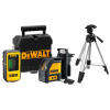 Krížový laser - DEWALT DW088KD Cross Laser Detektor 50m + statív (Krížový laser - DEWALT DW088KD Cross Laser Detektor 50m + statív)