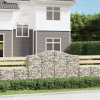 vidaXL Oblúkové gabionové koše 18 ks 200x50x120/140 cm pozink. železo