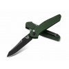 Vega Benchmade 9400BK Osborne Black automatický nôž 8,6 cm, čierna, zelená, hliník, Reverse Tanto