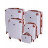 Cestovný kufor BERTOO Firenze - biely SET 5v1