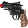 Alltoys policejní revolver Gold colection černý kovový 12 ran
