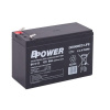 BPOWER Olovený akumulátor 12V 9Ah AGM faston 6,3 mm