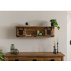 Bighome - Nástenná polica z mangového / recyklovaného dreva 130x25x35 prírodný lak IRON LUX