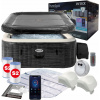 Štvorcový nafukovací hydromasážny bazén Intex 795 l (INTEX 28450 SPA 4 ĽUDIA 175x175x71cm Wi-Fi HYDROMASÁŽNY GENERÁTOR CHLÓRU)