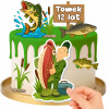 CUKROVÁ TLAČ POPLATOK CUKROVÁ HMOTA RYBÁR PRE RYBÁRA DEKORÁCIA + TEXT