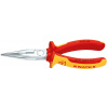 KNIPEX kliešte polguľaté 160mm pre rádiotechniku, izolované 2506160