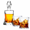 Bohemia Quadro súprava na whisky 7ks karafa + poháre krištáľové sklo