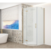 Gelco TRINITY GOLD MATT štvrťkruhová sprchová zástena 90x90cm,Matné sklo,Krídl.dv,otv.Ľavé SPH GT6590ML-G