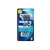 Gillette Blue3 Cool pánske jednorazové holítko 3 ks