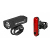 FORCE DOT USB svetlá na bicykel, sada predné + zadné