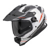 Prilba Scorpion ADF-9000 AIR FEAT Matt White Black Red Veľkosť: XS (53-54 cm)