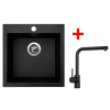 Sinks VIVA 455 Granblack + Elka čierná matná