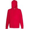 F.O.L. | Lightweight Hooded Sweat, Pánska raglánová mikina s kapucňou, červená, XL