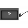 Set Sinks MAXIMO 780 Metalblack + batéria Sinks PRONTO Metalblack