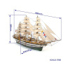 OCCRE Amerigo Vespucci 1:100 + plachty Kit (KR-oc15006)
